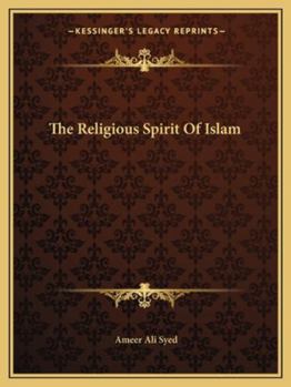 Paperback The Religious Spirit Of Islam Book