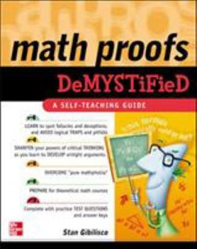 Paperback Math Proofs Demystified Book