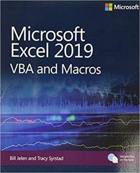 Paperback Microsoft Excel 2019 VBA and Macros Book
