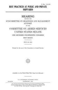 Paperback Best practices at public and private shipyards Book