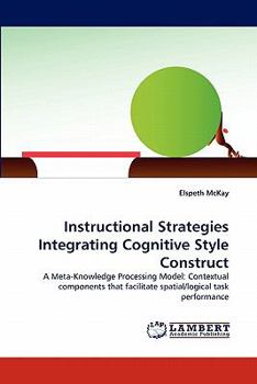 Paperback Instructional Strategies Integrating Cognitive Style Construct Book