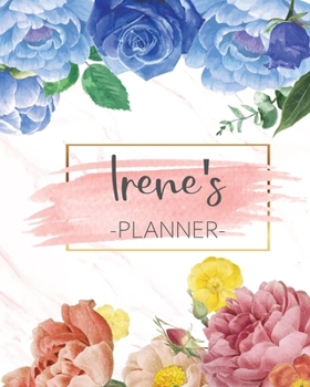 Paperback Irene's Planner: Monthly Planner 3 Years January - December 2020-2022 - Monthly View - Calendar Views Floral Cover - Sunday start Book