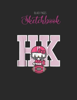 Black Paper SketchBook: Disney Beauty The Beast Belle Lace Pattern Graphic Designed BLACK PAPER Sketch Book for Drawing Sketching and Writing With ... Workout Marble Size Kawaii Kitty 8.5inx11in