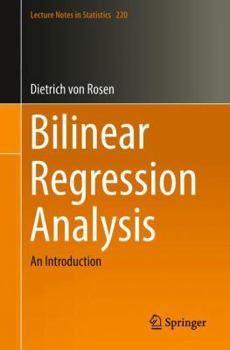 Paperback Bilinear Regression Analysis: An Introduction Book
