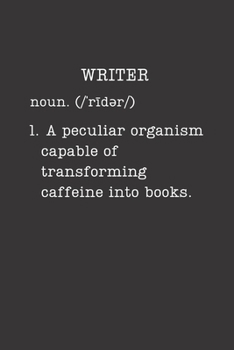 Writer: Author Gifts - Small Lined Journal or Notebook (Card Alternative) (Definition, Humor)