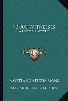 Paperback 70,000 Witnesses: A Football Mystery Book