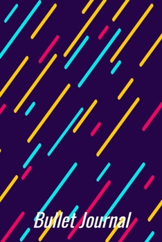 Bullet Journal: Colorful Rain Design: a 100 page 6x9 dot grid notebook for creating whatever you desire