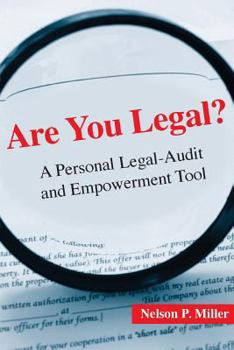 Paperback Are You Legal?: A Personal Legal-Audit and Empowerment Tool Book