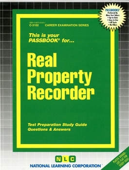 Spiral-bound Real Property Recorder: Passbooks Study Guide Book