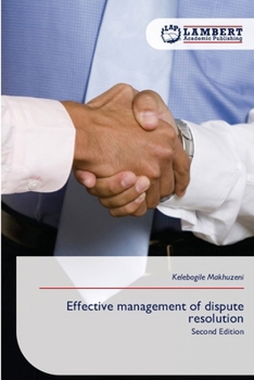 Paperback Effective management of dispute resolution Book