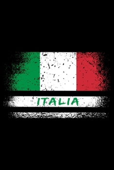 Italien Flaggen Notizbuch: Schönes Italien Flaggen Notizbuch mit 120 karierte Seiten im A5 Format (German Edition)