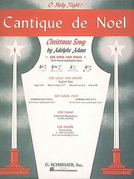 Misc. Cantique de Noel (O Holy Night): Low Voice (B-Flat) and Piano Book