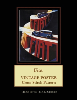 Paperback Fiat: Vintage Poster Cross Stitch Pattern Book