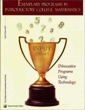 Paperback Exemplary Programs in Introductory College Mathematics (M A A NOTES) Book
