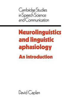 Hardcover Neurolinguistics and Linguistic Aphasiology Book