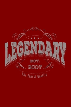 Legendary 2007: Vintage Password Tracker Classic Cover 6" x 9" Notebook 50 Pages