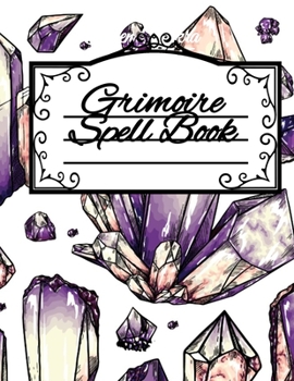 Paperback Grimoire Spell Book: Wicca Spells of Shadows for Wiccans, Witches & Magical Practitioners - Purple Witchery Journal To Write In The Secret Book