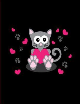 Paperback Cat Hearts Composition Book: 8.5 X 11 College Ruled Line Paper with 200 Pages (100 Sheets) Book