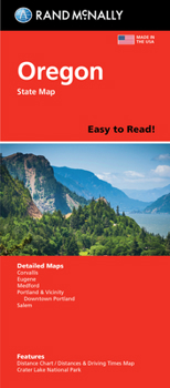 Map Rand McNally Easy to Read: Oregon State Map Book
