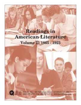 Paperback Readings in American Literature Volume II: 1865 - 1923 Book