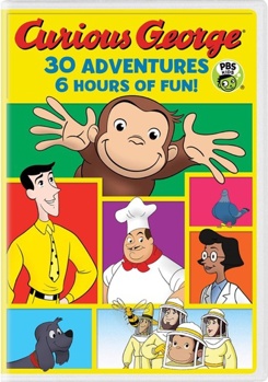 DVD Curious George 30-Adventure Collection Book