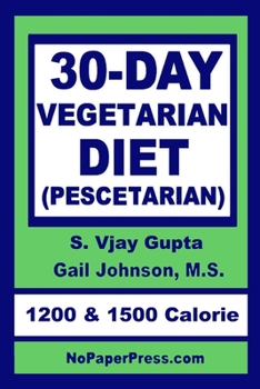 Paperback 30-Day Vegetarian Diet: Pescetarian Book