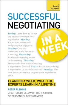 Paperback Successful Negotiating In a Week A Teach Yourself Guide Book