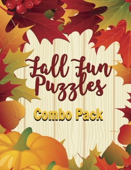 Paperback Fall Fun Puzzles Combo Pack: 164 Total Sudoku, Sudoku-X and Word Search! Medium to Hard Difficulty Level Book