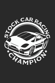 Stock car racing champion: 6x9 Stock Car Racing | blank with numbers paper | notebook | notes