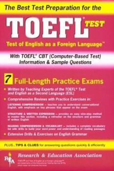 Paperback TOEFL (Rea) - The Best Test Prep for the Test of English as a Foreign Language Book