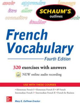 Paperback Schaum's Outline of French Vocabulary (Schaum's Outlines) Book