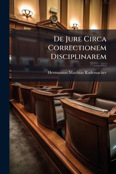 Paperback De Jure Circa Correctionem Disciplinarem Book