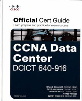 Hardcover CCNA Data Center DCICT 640-916 Official Cert Guide Book