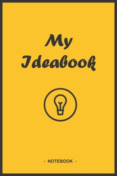 Paperback MY IDEABOOK Notebook - Yellow and Black - Composition size (6"x9") with 110 blank lined pages Book