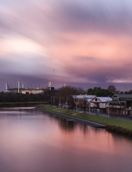 Paperback Notebook: Yarra River Melbourne Australia Australian Book