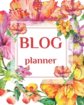 Paperback Blog Planner: 2020 Monthly Blogger Management and Strategy Workbook 8"x10" Book