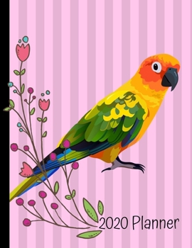 Paperback 2020 Planner: Sun Conure Bird Pink 2020 Weekly Planner Organizer Dated Calendar And ToDo List Tracker Notebook Book