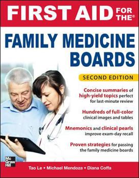 Paperback First Aid for the Family Medicine Boards, Second Edition Book