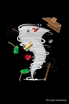 Paperback Tornado Notebook: Tornado Severe Weather Blank Composition Notebook for Journaling & Writing (120 Lined Pages, 6" x 9") Book