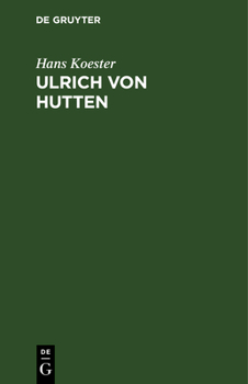 Hardcover Ulrich von Hutten [German] Book