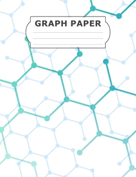 Graph Paper: 1/5 inches Grid Paper, 0.2 inch Graph Notebook, Graphing Pads Sheets, Blank Quad Ruled 5 x 5 squares per inch, Math and Science Composition Book, Journal for Students