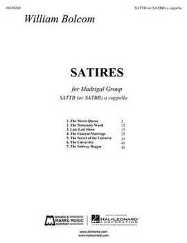 Paperback Satires: Satb Madrigal Group A Cappella Book