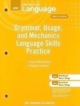 Paperback Elements of Language: Tcap Prep Workbook Grade 7 Book