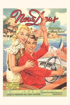 Paperback Vintage Journal French Couple Boating Book
