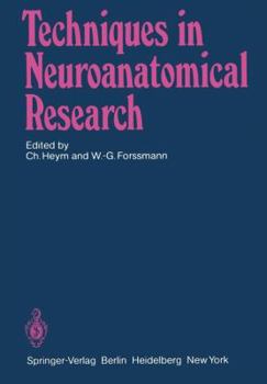 Paperback Techniques in Neuroanatomical Research Book