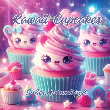 Kawaii-Cupcakes: Süßer Ausmalspaß (German Edition)