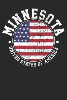 Paperback Notebook: Minnesota Dot Grid 6x9 120 Pages Book