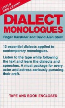 Paperback Dialect Monologues Book