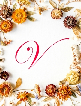 Paperback V: Monogram Initial Nail Salon Appointment Book 4 Columns Appointment At A Glance, Appointment Reminder Notepad, Appointm Book