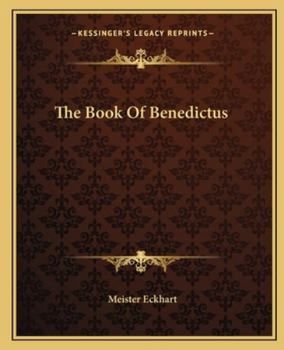 Paperback The Book Of Benedictus Book